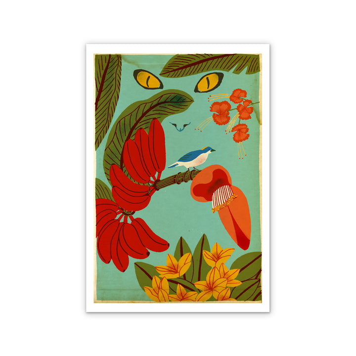 Cats hate birds Art Print Sophie Casson Sur ton mur