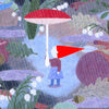 Gnome with a mushroom umbrella l Limited Edition